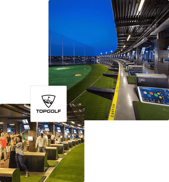 People at Topgolf