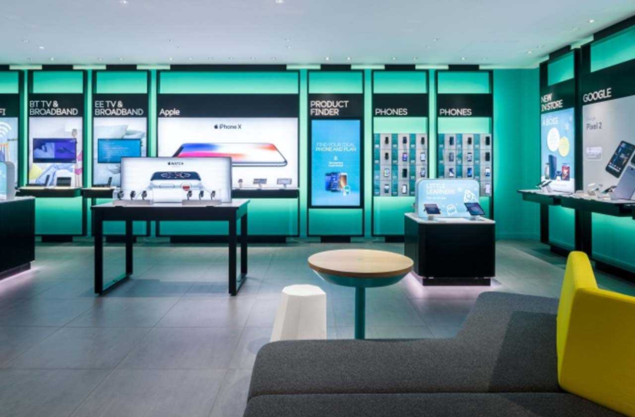 EE store interior